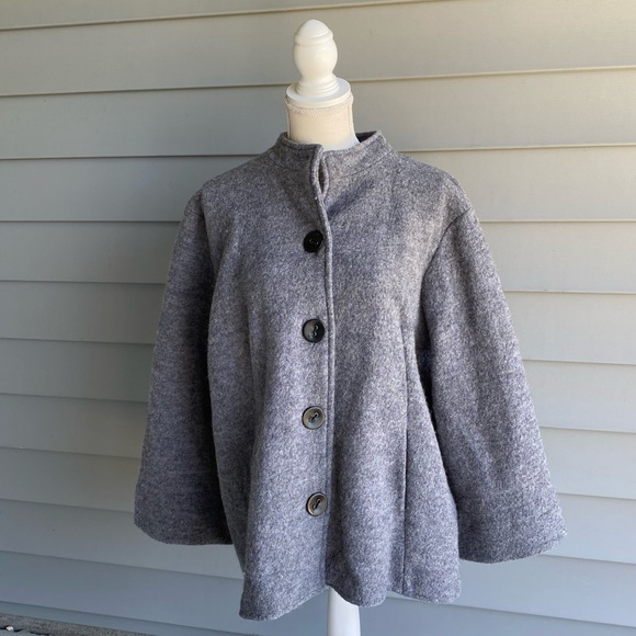 Ruby Rd. Wool Cape Coat - Picture 1 of 13